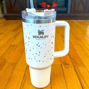 Stanley 40oz quencher tumbler. White Terazzo multi